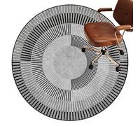 Tapis de Chaise pour sols durs， Tapis de Chaise Rond for Moquette et parquet, Multicolore, Plusieurs Tailles(D,120)