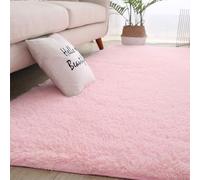 tapis de chaise pour tapis， Tapis de luxe moelleux à poils longs, antidérapant, moderne, à poils épais, super doux, for salle à manger, chambre à coucher, décoration d'intérieur(Light Pink,80*120cm)