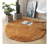 tapis de chaise pour tapis, Tapis de luxe moelleux à poils longs for salon, super doux, décoration de salon, chambre à coucher, tapis antidérapant à poils courts, décoration de la maison(Golden,140*14