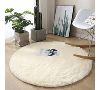 tapis de chaise pour tapis， Tapis de luxe moelleux à poils longs for salon, super doux, décoration de salon, chambre à coucher, tapis antidérapant à poils courts, décoration de la maison(Cream Color,4
