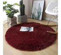 tapis de chaise pour tapis， Tapis de luxe moelleux à poils longs for salon, super doux, décoration de salon, chambre à coucher, tapis antidérapant à poils courts, décoration de la maison(Claret,160*16