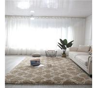 tapis de chaise pour tapis， Tapis Tapis Chic Abstrait Antidérapant - Moderne Super Doux Poils Épais Intérieur Moderne Décor À La Maison Tapis De Sol for Chambre Salon Salle À Manger(Khaki,50*80)