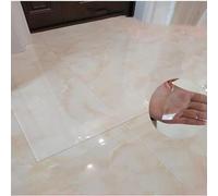 Tapis de chaise rectangulaire en vinyle transparent pour sols durs, 2 mm d'épaisseur, antidérapant, grand sous-main de bureau (100 à 280 cm, longueur 90 x 100 cm)