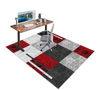 Tapis de chaise robuste pour moquette et parquet - Protection de sol de bureau durable pour la maison et le bureau - Tapis rectangulaire de jeu et de fauteuil roulant - 130 x 150 cm