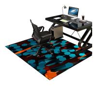 Tapis de chaise robuste pour moquette et planchers en bois dur - Protection de bureau de jeu de bureau - 180 x 200 cm - Tapis de sol durable pour bureau et maison - Antidérapant et robuste