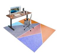 Tapis de chaise robuste pour moquette et planchers en bois dur Protection durable pour la maison et le bureau Tapis de bureau rectangulaire pour jeux et chaises roulantes 150 x 160 cm