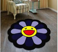 Tapis de chaise Takashi Murakami tournesol cool tapis de sol tapis de chambre paillasson antidérapant (60 cm x 60 cm, 7#)
