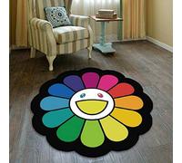 Tapis de chaise Takashi Murakami Tournesol Tapis de sol antidérapant (100 cm x 100 cm, 3#)