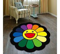 Tapis de chaise Takashi Murakami tournesol - Tapis de sol antidérapant (120 cm x 120 cm, 1#)