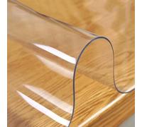 Tapis de chaise transparent 2 mm, antidérapant, imperméable, à poils ras, en PVC transparent, pour bureau, ordinateur, meubles, parquet, pour la maison et le bureau, épaisseur 65/85/105/125 mm, 145 x
