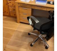 Tapis de Chaise Transparent pour Parquet Salon, 50 70 90 100 120 130cm, Nappe Rectangulaire Anti Tache, Tapis Protection Sol en PVC Imperméable pour Sol Dur/Parquet(40cm x 80cm)