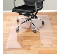 Tapis de chaise transparent pour protection du sol, tapis de bureau antidérapant en PVC, 80 x 80 cm, idéal pour cuisine, bureau, salon, revêtement de sol transparent
