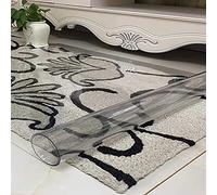 Tapis de chaise transparent pour sols durs - 1,5 mm d'épaisseur - En PVC antidérapant - Pour bureau et maison - Grande taille - Pour carrelage en bois dur et sols stratifiés - Sous-couche durable