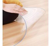 Tapis de chaise transparent pour sols durs, tapis de chaise transparent en PVC, protection de sol antidérapant de 1,5 mm, pour la maison, le bureau, l'étude des planchers en bois (120 x 140 cm)