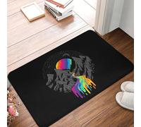 Tapis de Chambre 3D Paillassons Salon Tapis Balcon Décoration intérieure - Lavable à la Machine, Polyester léger, rectangulaire - 60x90cm