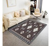 Tapis De Chambre À Coucher, Impression 3D Géométrie De Flèche Tribale Ethnique Imprimé Tapis Antidérapant Tapis Carré Ménage Tapis De Sol De Canapé Antidérapant 140 X 200 Cm - Nettoyage /9762777639153