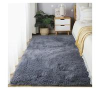 Tapis de Chambre à Coucher Tapis Moelleux for Salon Grande Taille Chevet Jeu for Enfants Doux décor la Maison Balcon Shaggy Couverture(Blue Grey,100x200cm I 39x78in)