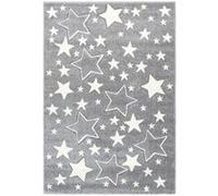 Tapis de Chambre Enfant Étoiles "Tamworth" Argent 120 x 170 cm Gris G