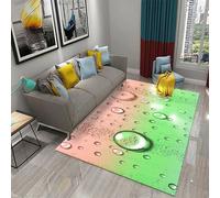 Tapis De Chambre Moderne Ado Garçon Fille Tapis Antidérapant Décoratif De Salon Imprimé Goutte De Pluie 3D Tapis en Flanelle D'Aire De Jeux pour Enfants 80 X 160 Cm - Nettoyage Facile /802450499974