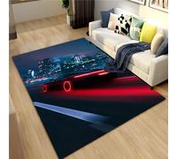 Tapis De Chambre, Voiture De Sport De Course Cool 3D, Tapis Imprimé, Tapis De Chambre en Mousse À Mémoire Douce, Facile À Nettoyer, sans Peluches 50 X 80 Cm -7H6S9K1Y0X7O6