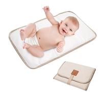 Tapis de changement de couche léger, imperméable et pratique pour l'utilisation | Tapis portable pliable pour bébé avec fermeture autocollante magique, idéal pour les voyages, les randonnées et les