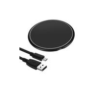 Tapis de charge Qi 10W Rond et fin Charge sans-fil Rapide Noir