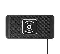 Tapis de chargement de voiture - Tapis de charge rapide en silicone de 15,8 cm | de chargement pour téléphones sans fil | Fournit une alimentation rapide pour une utilisation sur le tableau de