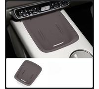 Tapis de chargement sans fil antidérapant en silicone pour console centrale | Tapis résistant aux rayures, design adapté à la ventilation, accessoire de voiture facile à installer, blanc aube