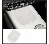 Tapis de chargement sans fil antidérapant en silicone pour console centrale | Tapis résistant aux rayures, design adapté à la ventilation, accessoire de voiture facile à installer, blanc aube