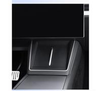 Tapis de chargement sans fil avec tapis en silicone antidérapant pour console centrale - Couverture complète anti-poussière - Compatible avec le panneau d'origine (noir)