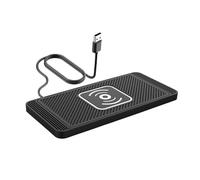 Tapis De Chargement sans Fil pour Voiture - Chargeur Fin À Charge Rapide 15 W pour Smartphones | Tapis De Chargement De Téléphone Inductif, Support De Voiture Automatique pour Le Chargementt