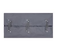 Tapis de chariot de jardin gris foncé en polyester 81 x 41 x 40 cm, insert en tissu résistant pour chariot de jardin, accessoires de brouette, bâche résistante aux intempéries avec boutons pression