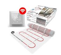 Tapis de chauffage au sol électrique radiant auto-adhésif 150w/m² - Système de chauffage au sol Warmmatte Thermo - Avec/Sans thermostat