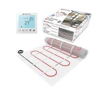 Tapis de chauffage au sol électrique radiant auto-adhésif 150w/m² - Système de chauffage au sol Warmmatte Thermo - Avec/Sans thermostat