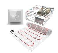 Tapis de chauffage au sol électrique radiant auto-adhésif 150w/m² - Système de chauffage au sol Warmmatte Thermo - Avec/Sans thermostat