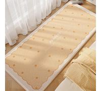 Tapis De Chevet À Motifs De Dessins Animés, Tapis De Chambre À Coucher, Tapis De Chevet Lavable, Doux Et Épais, en Fausse Laine(Jaune,80x160CM)