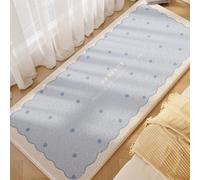 Tapis De Chevet À Motifs De Dessins Animés, Tapis De Chambre À Coucher, Tapis De Chevet Lavable, Doux Et Épais, en Fausse Laine(Bleu,80x160CM)