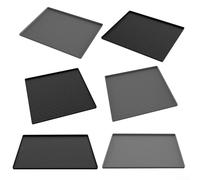 Tapis de chevet en silicone antidérapant pour un placement sûr et une gestion facile de l'hygiène (60 x 50 cm, gris)