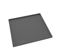 Tapis de chevet - Tapis de toilette en silicone imperméable, tapis de protection avec bord surélevé, protection anti-goutte pour liquides pour pot d'intérieur, base patiente réutilisable P