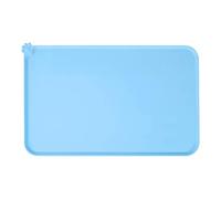 Tapis de chien, tapis de nourriture pour chat et chien en silicone - Tapis d'alimentation pour animaux de compagnie surélevés imperméables - 18,9x11,8 pouces silicone non glissement imperméable plus