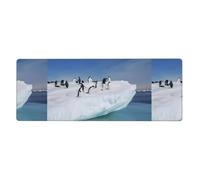 Tapis de clavier en caoutchouc 30,5 x 80 cm WHJDPP Snow Mountain Pingouin Motif doux et épais pour protéger le bureau pour bureau