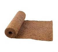 Tapis de cocotier naturel 20 x 100 cm 25 x 100 cm Feuille de coco découpable pour enclos de reptiles, revêtements de terrarium, paniers suspendus et conteneurs de plantes (25 x 100 cm)