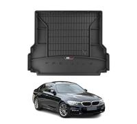 Tapis de Coffre 3D TPE Premium Compatible avec BMW 5er G31 Kombi 2017-2022 | Bac de Protection de Coffre Intérieur antidérapant Revêtement de Coffre Bords Hauts pour Voiture Noir