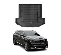 Tapis de Coffre 3D TPE Premium Compatible avec Kia Sorento IV Hybrid 2020-2022 | Bac de Protection de Coffre Intérieur antidérapant Revêtement de Coffre Bords Hauts pour Voiture Noir