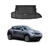 Tapis de Coffre 3D TPE Premium Compatible avec Nissan Juke I 2010-2014 | Bac de Protection de Coffre Intérieur antidérapant Revêtement de Coffre Bords Hauts pour Voiture Noir