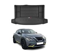 Tapis de Coffre 3D TPE Premium Compatible avec Nissan Juke II 2019-2022 | Bac de Protection de Coffre Intérieur antidérapant Revêtement de Coffre Bords Hauts pour Voiture Noir