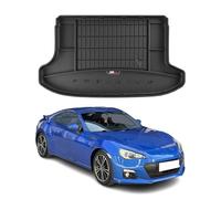 Tapis de Coffre 3D TPE Premium Compatible avec Subaru BRZ 2013-2020 | Bac de Protection de Coffre Intérieur antidérapant Revêtement de Coffre Bords Hauts pour Voiture Noir