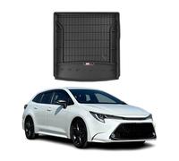 Tapis de Coffre 3D TPE Premium Compatible avec Toyota Corolla Touring Sports 2019-2022 | Bac de Protection de Coffre Intérieur antidérapant Revêtement de Coffre Bords Hauts pour Voiture Noir