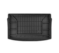 Tapis de Coffre 3D TPE Premium Compatible avec VW Polo VI 2017-2022 | Bac de Protection de Coffre Intérieur antidérapant Revêtement de Coffre Bords Hauts pour Voiture Noir