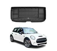 Tapis de Coffre 3D TPE Premium pour Mini Cooper F56 2014 à 2022, Bac de Protection de Coffre Intérieur antidérapant, Revêtement de Coffre Bords Hauts pour Voiture, Noir